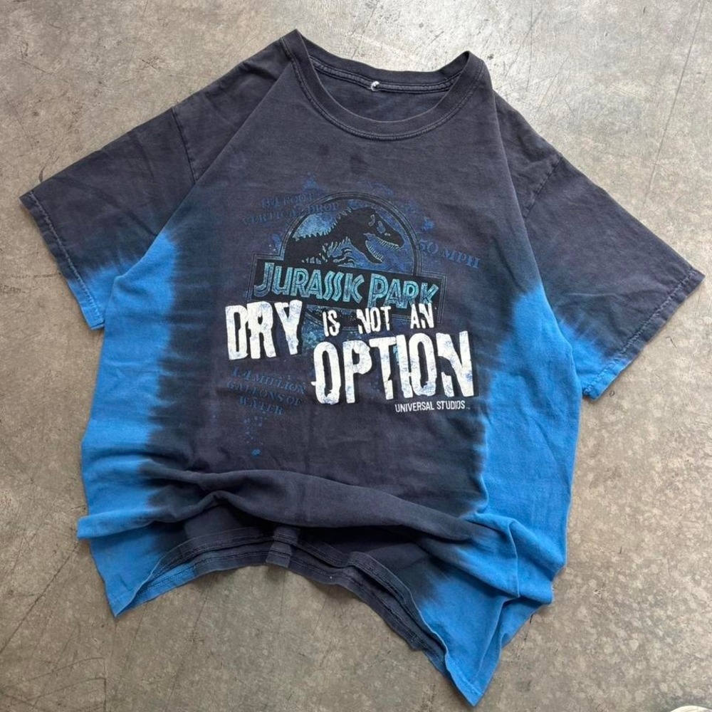 Jurassic Park Universal Studios Graphic Tee Dry Is Not An Option Vintage